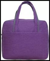 Сумка саквояж Demar Bags, фактура гладкая, фиолетовый