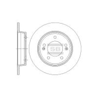 Тормозной диск задний SANGSIN BRAKE SD1085 (1 шт.)