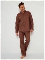 Пижама Малиновые сны, размер 54, коричневый