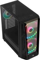 Корпус AeroCool NightHawk Duo V1 ATX без БП NightHawk Duo-G-BK-v1