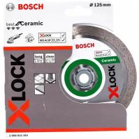 Bosch X-lock Алмазный диск Best for Ceramic 125 x 22,23 x 1,8 x 10мм 2608615164