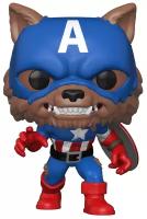 Фигурка Funko POP! Bobble Marvel: Year of the Shield: Capwolf 55506, 10 см