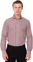 Рубашка мужская OLYMP Level Five Body Fit белая в красную полоску арт. 18813437