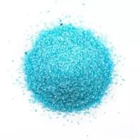 Песок для декор. работ (500гр), мелкий (0,5-1 мм) (119 голубой)