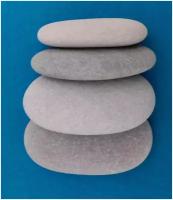 Крупная галька /плоский камень для творчества 11-13см. 4 шт