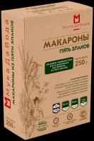 Макароны без глютена 5 злаков (кукуруза, рис, гречка, киноа, амарант) спирали МукаДаВода, 250 г