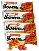 Протеиновый батончик Bombbar Protein Bar 4 x 60 g, Венские вафли