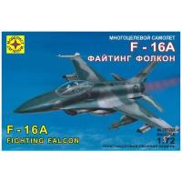 Сборная модель Моделист Многоцелевой самолет F-16A Файтинг Фолкон (207202) 1:72