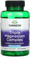 Swanson, Комплекс тройного магния, 400 мг, 100 капсул