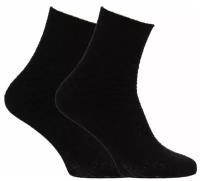 Носки женские Пингонс 4В17, шерсть 97%, Чёрный, 25 (размер обуви 38-40)