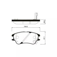 Дисковые тормозные колодки передние SANGSIN BRAKE SP1149 для Hyundai Atos Prime, Hyundai Amica, Hyundai Atos, Great Wall Safe (4 шт.)