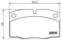 Колодки торм. для а/м Opel Vectra A (88-)/Kadett D (79-)/E (84-) 8V диск. перед. (PF 4311)