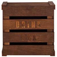 Ящик деревянный DRINK BOX 20х20х10см