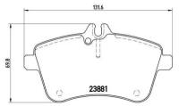 Колодки тормозные MERCEDES A-CLASS W169/B-CLASS W245 2.0 передние