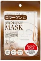 Japan Gals Маска с коллагеном Pure5 Essence