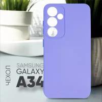 Противоударный защитный матовый чехол клип-кейс №5 Silicone Case для Samsung Galaxy A34 / Самсунг Гэлакси А34