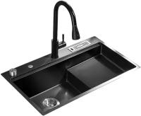 Ступенчатая кухонная мойка со смесителем Xiaomi Mensarjor Stepped Stainless Nano Sink (SS3118R-172R640NH)