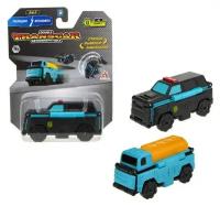 1TOY Автовывернушка Transcar Double, Полиция - Бензовоз, 8 см