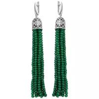 Эстет Серьги с кристаллами swarovski из серебра 01С2511170-25