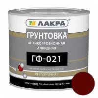 Грунтовка Лакра ГФ-021, 2,5 кг красно-коричневая