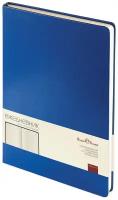 Ежедневник Bruno Visconti Megapolis недатированный, искусственная кожа, А4, 160 листов, синий, цвет бумаги тонированный
