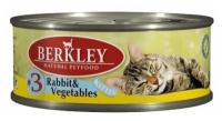 Влажный корм для котят Berkley беззерновой, с кроликом 6 шт. х 100 г