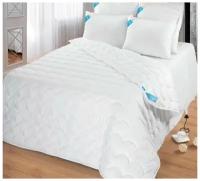 Одеяло 1.5 спальное (140х205 см) Микрофибра + Лебяжий пух всесезонное