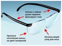 Лупа очки увеличительные орбита, фокус зрения, принадлежности для рукоделия, работы, чтения Расстояние между дужками: 14 см
