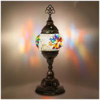 Светильник настольный с восточной мозаикой ручной работы, 11х32 см, MARMA MM-LGHT-07