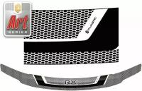Дефлектор капота для Lexus RX 2009-2015 Серия Art графит