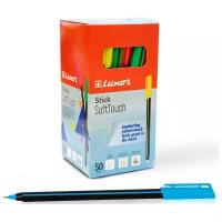 Luxor набор шариковых ручек Stick Soft Touch 0,7 мм, 50 шт., синий цвет чернил