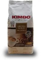 Кофе в зернах KIMBO AROMA GOLD 100% ARABICA (Кимбо Арома Голд 100% Арабика), 1 кг, арабика средней обжарки в зернах для кофемашины