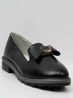 Туфли детские для девочек школьные черные, размер 33