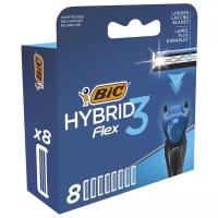 Сменные кассеты Bic Flex 3 Hybrid, 8 шт