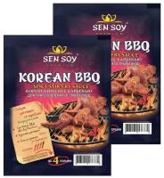 Sen Soy Premium Korean BBQ Корейский Соус Барбекью, для Приготовления Острых Блюд, 120 г. (2 шт.)