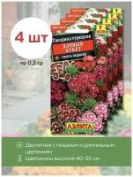 Семена гвоздики многолетней турецкой Дачный букет - 4 уп. по 0,3г, Аэлита, цветы в сад