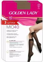 Гольфы Golden Lady, 40 den, 6 пар, размер 0 (one size), бежевый