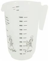 Мерная кружка Заря 604-03, 1 литр для воды, муки и сахара