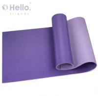 HelloFriends Коврик для фитнеса и йоги Хард 8 мм 180x60 см плотный, лавандовый/фиолетовый, нескользящий