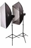 Комплект импульсного света FST F-400 Softbox Kit + радиосинхронизатор FST VC-604DC в подарок!