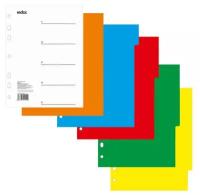 Index (канцтовары) Разделитель по цветам, А5, 5 цветов