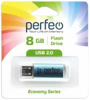 Флешка 8GB USB2 Perfeo E01 Blue