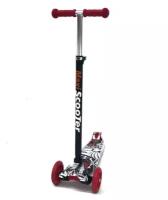 Самокат Детский SCOOTER Maxi Print TJ-701P Граффити Череп, 120 мм