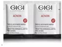 GIGI / ACNON Triple acid rapid wipes / Салфетка-пилинг трехкислотная, 2 шт
