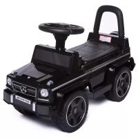 Пушкар каталка MERCEDES-BENZ G63 BabyCare, кожаное сиденье, черный