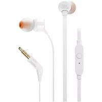 Наушники JBL Tune 110, mini jack 3.5 mm, белый