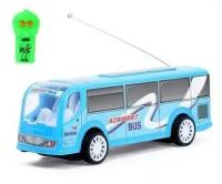 Автобус радиоуправляемый Служба доставки, световые эффекты, работает от батареек, микс 1623683