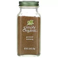 Simply Organic, Молотый мускатный орех, 65 г