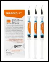 Протравка омега-дент ТРАВЕКС-37 для эмали, 3 шприца по 3,5 мл