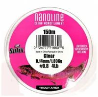 Леска Sufix Nanoline Trout 150м прозрачная 0,14мм 1.8кг